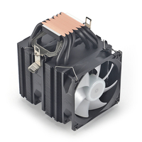 Ventilador de CPU de Doble Torre ARGB Negro para Gamers, Disipador de Calor Refrigerado por Aire con 6 Tubos de Calor, Compatible con LGA1851/1700/115X/1200/AM5, Refrigeración para Caja de Ordenador