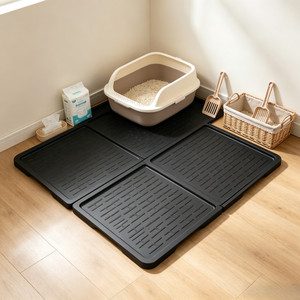 For Cross-Border New Pet Mat Interlocking Extra-Large <strong>Silicone</strong> Mat Prevents <strong>Litter</strong> Tracking Guards <strong>Cat</strong> <strong>Litter</strong> Splashing - Product Image 5