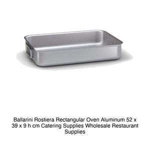 ถาดย่างอะลูมิเนียมทรงสี่เหลี่ยม 52 × 39 × 9 ซม. บาลลารินี - Product Image 2