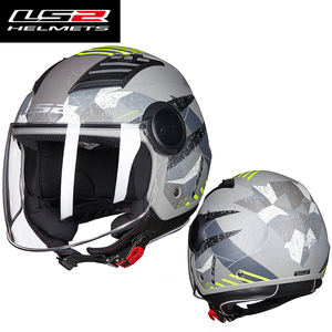 Medio <span class=keywords><strong>Casco</strong></span> Unisex <span class=keywords><strong>LS2</strong></span> OF562 Talla XL con Visera Equipo de Seguridad Protector para Motocicletas y Bicicletas Eléctricas Material ABS - Product Image 3