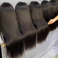 Perruque Lace Frontale Droite 250% Densité Cheveux Humains 13x4 HD Lace Sans Colle Effet Cheveux Naturels Perruque Cheveux Humains Vierges Emballage Personnalisé