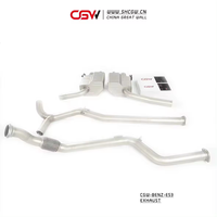 CGW Qualité supérieure Soupapes de silencieux d'échappement Système de tuyauterie Tuyaux d'échappement Catback pour Benz W213 E53 3.0T