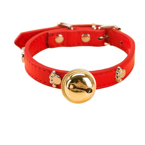Mehrfarbige Optionen für Kleinhunde Teddy Bär Hund Bichon Frise Verstellbares Halsband mit Krallenabdruck-Knochen-Verzierung - Product Image 6