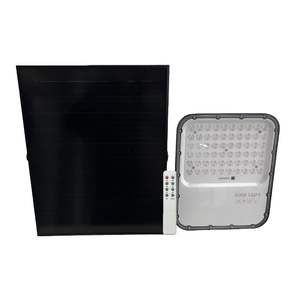 Reflector LED Solar para Exteriores Gloca de 200W, 5000K, con Panel Solar y Control Remoto, Cuerpo de Aluminio de Montaje en Superficie - Product Image 1