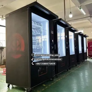 Outdoor Drink Snack Vending Machine Customized Snackautomaten Vending Export To Europe With Metal Canopy For Option