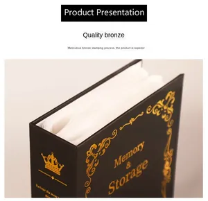 Album photo doré HY2 pour 100 <span class=keywords><strong>photos</strong></span>, format 6 pouces, avec pochettes pour <span class=keywords><strong>photos</strong></span>, cadeau souvenir pour enfant - Product Image 5