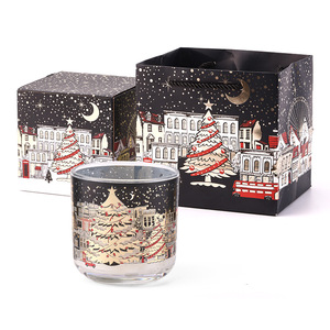 Bougie parfumée électronique à capteur de lumière pour Noël, thème rue de Londres, décoration de Noël - Product Image 2