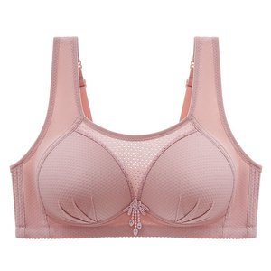 เสื้อชั้นในสตรีไร้สายแบบบางขนาดใหญ่บราดันทรงระบายอากาศได้บรากันลื่นส่งตรงจากโรงงาน - Product Image 1