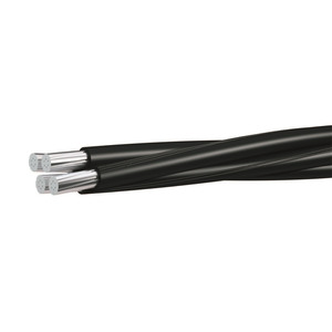 สายไฟฟ้าชนิด Al XLPE ABC 0.6 1 กิโลโวลต์ แบบมัดรวมแกน สำหรับระบบไฟฟ้าแรงดันต่ำเหนือศีรษะ ติดตั้งบนเสาไฟฟ้าหน้าบ้าน สำหรับเครือข่ายไฟฟ้า - Product Image 1
