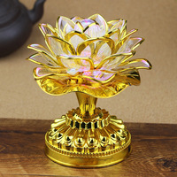 Lampe Lotus colorée Led électronique Changming Guanyin dieu de la richesse offre bouddha en gros