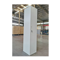 Armoire de rangement verticale à une seule porte pour écoles, vestiaires de gymnase, en métal et acier