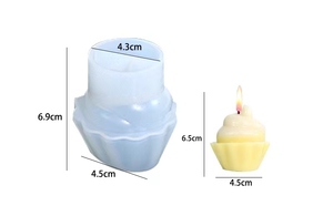Molde de silicona para queso de Hamburgo, moldes de resina Flexible para pasteles, Fondant, decoración del hogar, lindo Cupcake, helado, vela perfumada, molde - Product Image 4