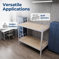 L'appartement propose des lits superposés personnalisables en termes de couleur et de taille.