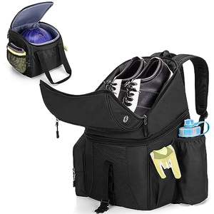 Mochila Deportiva Casual para Hombre, Bolsa Separada para Bolas de Bolos, Soporte para Bolas de Madera, Compartimento para Zapatos, Capacidad para 16 Zapatos, Múltiples Bolsillos - Product Image 6