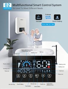Caldera eléctrica de 20kw de alta calidad para uso doméstico y hotelero, ahorro de energía, WiFi controlado, 380V, operación en inglés montada en la pared - Product Image 5