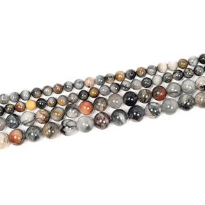 Nwely กำไลลูกปัดคริสตัลทรงกลมสีรุ้งของเหยี่ยวธรรมชาติแบบ DIY เครื่องประดับลูกปัดหลวมกำไลลูกปัดกึ่งสำเร็จรูป - Product Image 2