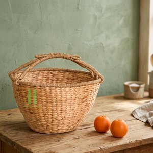 High Quality <b>Easter</b> <b>Basket</b> with Seersucker Liner Rectangle Shape Best <b>Gift</b> for Kids Low Price Festival Decoration Made Viet Nam - Product Image 1