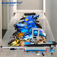Impresora 2 en 1 de Alta Velocidad BK-UV256T con IA para Paredes y Pisos, Impresión Automática con Tinta CMYK, Impresora Artística 3D para Paredes y Suelos