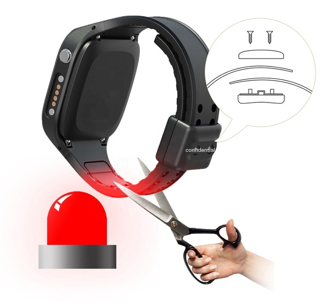 Long Battery Life Mini GPS Tracker 2G Patient Bail Offender Locator Tamper Alarm SOS Button Remote Control Waterproof IP67