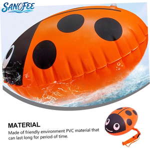 PVC Inflatable bơi an toàn phao hình dạng bọ rùa mở nước bơi Float vành đai với dây đeo thắt lưng - Product Image 2