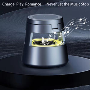 Nuevo diseño 5 en 1 Cargador inalámbrico magnético portátil rápido 15W Lámpara de noche IPhone <span class=keywords><strong>AirPods</strong></span> IWatch Tipo-C <span class=keywords><strong>Altavoz</strong></span> de música Bluetooth - Product Image 4