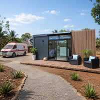 Solución para Centros de Atención Médica con Casa Contenedor Expandible de 40 pies, Edificio Prefabricado Modular, Alojamiento Médico Temporal