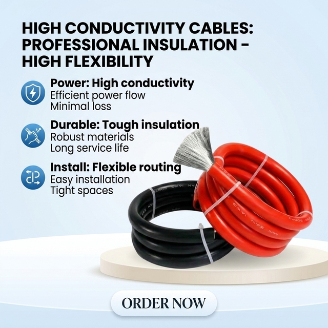 High Temp Silicone Sheath Electric Wire Cable 6 8 10 12 14 16 AWG American Standard Electrical Silicone Cable Soft Silicone Wire