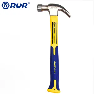 Long time service Different Types Polished Face cheap claw hammer with TPR Rubber Grip
