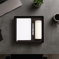 Ensemble Cadeau Promotionnel en Métal avec Logo Personnalisé - Style Professionnel pour Remise de Diplôme, Thanksgiving, Nouvel An, Cadeau d'Entreprise : Gobelet, Stylo, Porte-clés