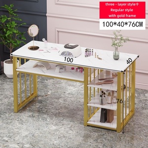 أثاث صالون تجميل بتصميم حديث وفاخر خفيف طقم أظافر مع أدراج رائج البيع - Product Image 6
