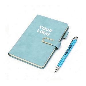 Logo <b>A5</b> Pu Leather Hardcover Gift Unique Notebook Journal Plan Book Custom Promotional Gifts - Product Image 1