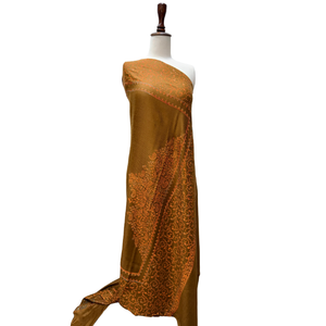 Elegant Pakistani Style Crown Border <b>Shawl</b> Hand Stitched Embroidery OEM ODM Wholesale Boutique Fashion Collection - Product Image 1