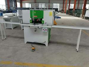 Machine de découpe d'angle de profil Machine de scie à double tête Cadre de porte et de fenêtre de <span class=keywords><strong>plafond</strong></span> Machine de découpe de profil en aluminium LEDPVC - Product Image 2