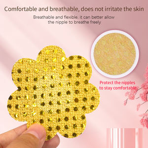 Cubierta de pezones brillantes, empanadas desechables, venta al por mayor, empanadas de pechos sexis para mujeres, pegatina de pechos de flores de lentejuelas para fiesta de baile - Product Image 3
