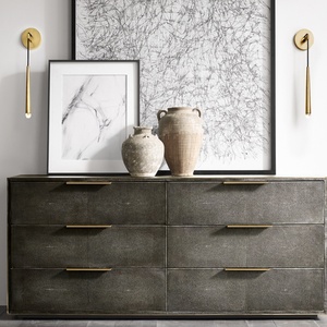 Factory Mid Modern Brushed Brass Teardrop Pendant <b>Wall</b> Sconce Hardwired - Product Image 4