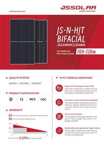 High Efficiency Durable Design off Grid HJT <b>Solar</b> Panel <b>Kit</b> 720W 23.18% Efficiency - Product Image 5