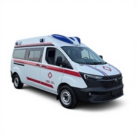 Ambulance JMC de haute qualité, neuve, essence, 4x2, conduite à gauche, transmission manuelle, véhicule d'urgence, équipement médical excellent