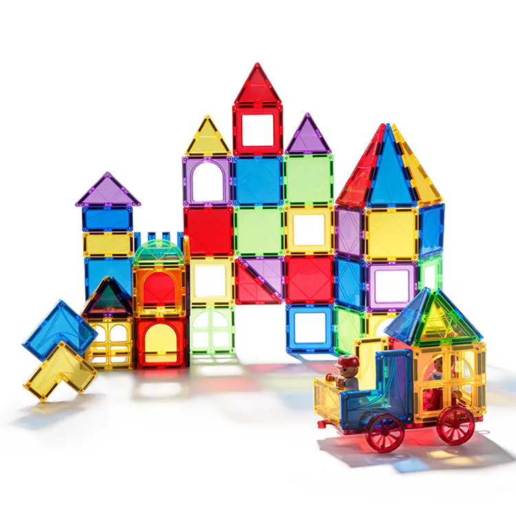 Big Size Magnetic Tiles 3D Constructor Magnetic Designer Magnet Building Blocks Set Educational Toys For Children