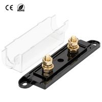 Caja de fusibles ANL Mega Midi de 32V para PC, bloque de fusibles de cuchilla DC automotriz de gran tamaño con terminal tipo horquilla, calibre 0/2/4, CE Rohs, venta al por mayor para audio de coche