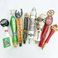 Poignée de robinet de bière KKS en bois noir et rouge, faite à la main, écologique, sans danger pour les aliments, avec logo personnalisé, vente directe usine, Bourgogne