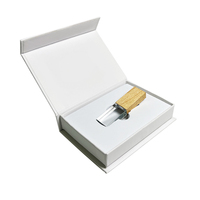 Memoria USB de Cristal para Regalo de Boda, Unidad Flash USB 2.0 de 8GB, 16GB, 32GB, Pendrive de Cristal con Luz LED de 1GB, 2GB, con Logotipo Personalizado