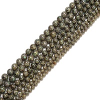 Chaîne de perles en coquille d'ormeau naturelle YMJ, 6 mm, 8 mm, 10 mm, perles en mosaïque, breloques, certifiées GIC pour la fabrication de bijoux, bracelet