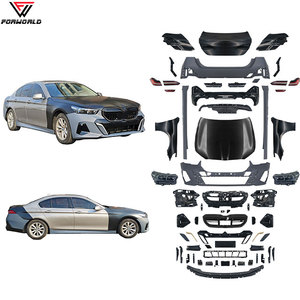 FW Body Kit fabbrica per <span class=keywords><strong>BMW</strong></span> serie 5 F10 F18 aggiornamento 2011-2017 G60 MT (taglio stile) griglia paraurti anteriore posteriore Spoiler gonna parafango - Product Image 2