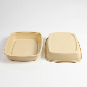 Contenedores de Alimentos Rectangulares de Plástico PP Negro de 1200 ml, Contenedor de Almacenamiento de Alimentos Desechable, Apto para Microondas, Hermético, para Preparación de Comidas - Product Image 5
