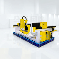 Machine de découpe, fraisage et gravure CNC à 4 axes pour pierre, marbre, granit, céramique 380V/50Hz certifiée CE FCC Haute Performance