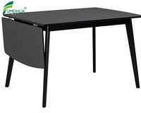 Plateau de table à manger personnalisé, moderne, rond, en résine phénolique, stratifié compact HPL, traité CNC, imperméable, pour restaurant et hôtel