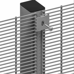 Clôture de sécurité métallique anti-escalade ClearVu 358 de 1,80 m, maille anti-coupure et anti-perçage, modélisation 3D pour la construction de prisons, les chantiers et les fermes solaires - Product Image 1