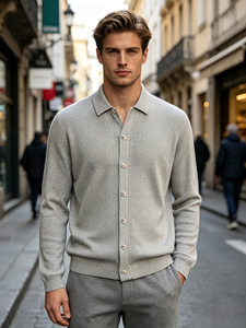 Cardigan da Uomo <span class=keywords><strong>Morrison</strong></span> di Alta Qualità, Lavorato a Maglia, Vestibilità Regolare, Manica Lunga, per Autunno e Inverno, Struttura Elegante, OEM e ODM - Product Image 1