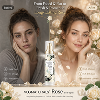 Semprotan Tubuh dan Body Mist Aroma Bunga Buah Tahan Lama Private Label Rose Bath Body Spray dan Body Works Oriental Amber untuk Penggunaan Sehari-hari OEM ODM