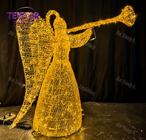 Lumière LED personnalisée en forme d'ailes d'ange pour la place de l'hôtel et la zone photo de Noël - Product Image 5